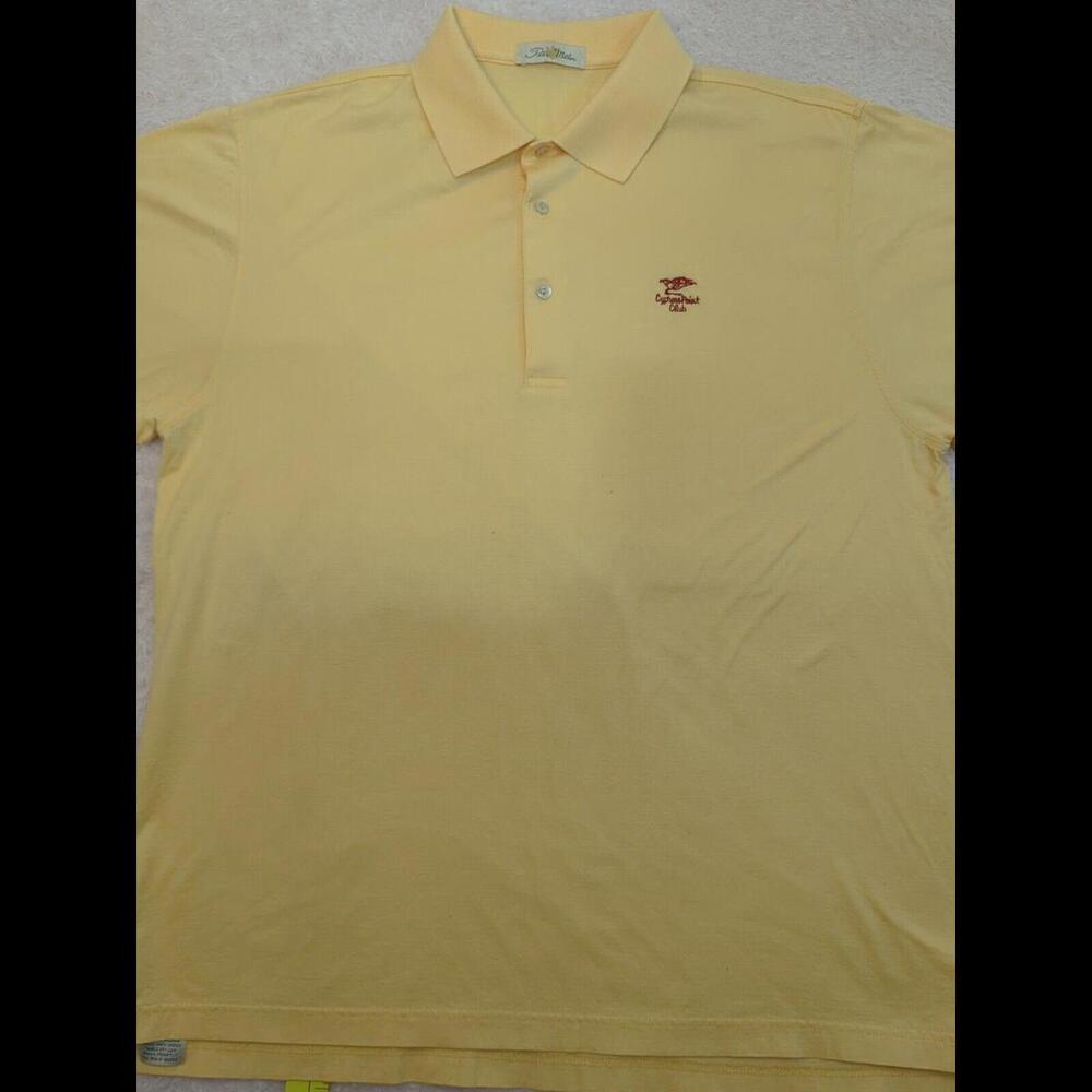 Peter Millar/Cypress Point Club Short Sleeve Golf Polo Athleisure Sz L Cotton